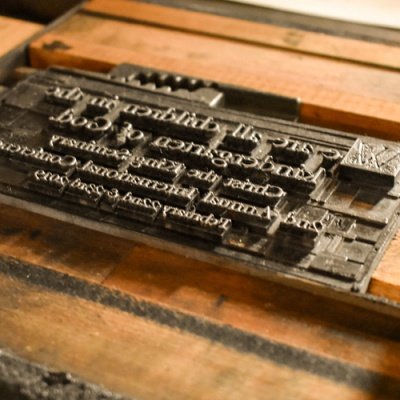 Intro to Letterpress Printing