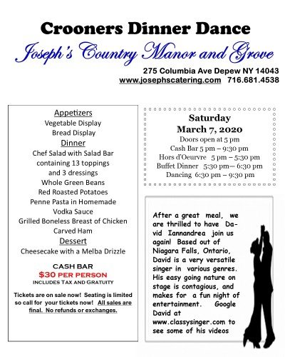 Crooners Dinner Dance