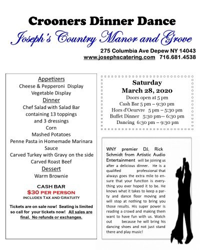 Crooners Dinner Dance