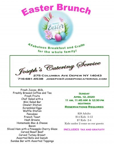 Easter Brunch — Apr 12, 2020