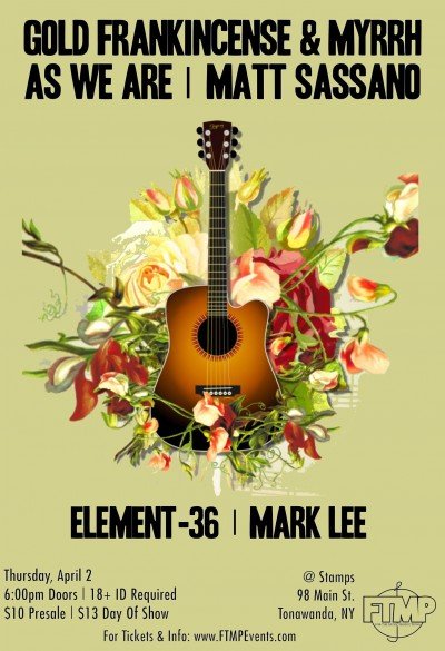 Gold Frankincense & Myrrh and As We Are in Buffalo, NY — Apr 2, 2020