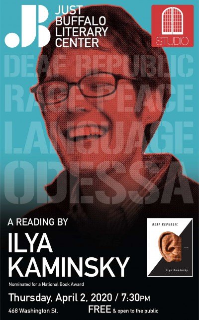 STUDIO: Ilya Kaminksy at Just Buffalo Literary Center — Apr 2, 2020