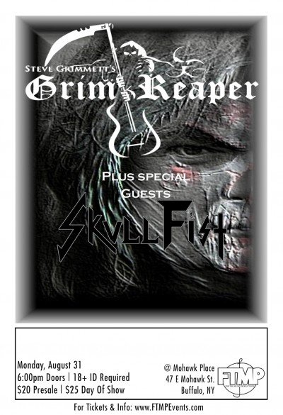 Steve Grimmett's Grim Reaper & Skull Fist in Buffalo, NY