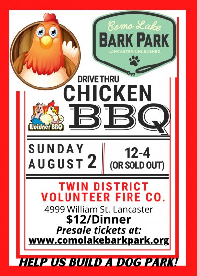 Chicken BBQ to Benefit Como Lake Bark Park