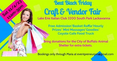 Beat Black Friday Craft & Vendor Fair at Lake Erie Italian Club — Nov 4, 2023