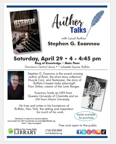 Author Talks: Stephen G. Eoannou