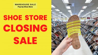 Shoe Store Closing Sale! Warehouse Sale Pop-Up Shoe Store in Amherst, NY
