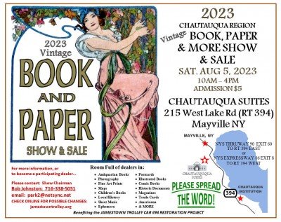 2023 Chautauqua Region Vintage Book and Paper Show (Mayville, New York)