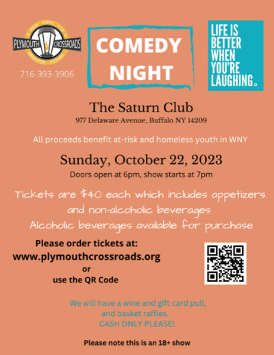 Comedy Night to Benefit Plymouth Crossroads