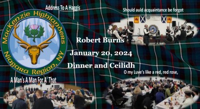 Robert Burns Dinner and Ceilidh (kay-lee) = a Gaelic word for party!
