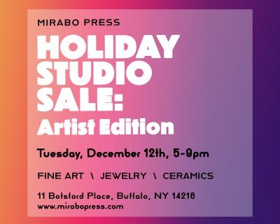 Holiday Studio Sale: Artist Edition at Mirabo Press — Dec 12, 2023