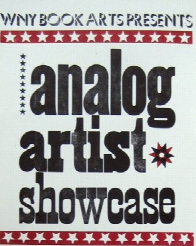 Analog Artist Showcase: Tabletop Letterpress with Jennifer Farrell at Western New York Book Arts — Oct 29, 2011