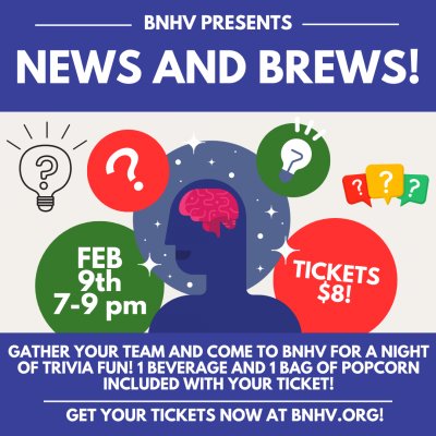 News and Brews: Trivia with a Twist! at Buffalo Niagara Heritage Village — Feb 9, 2024
