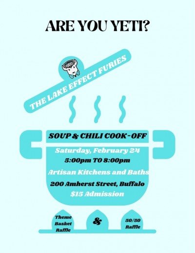 Lake Effect Furies Soup and Chili Cook-Off Fundraiser at Artisan Kitchens and Baths — Feb 24, 2024