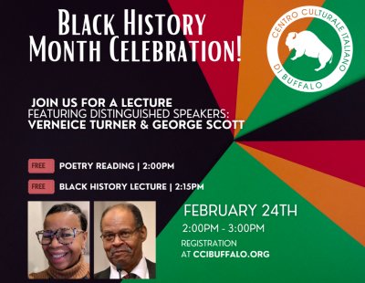 Black History Month Celebration at Centro Culturale Italiano di Buffalo — Feb 24, 2024