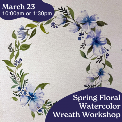 Spring Floral Watercolor Wreath Workshop