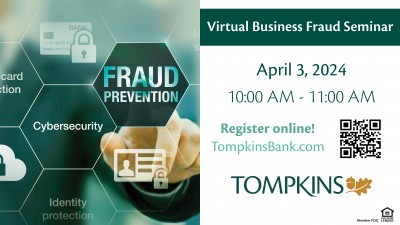 Tompkins Community Bank Business Fraud Webinar
