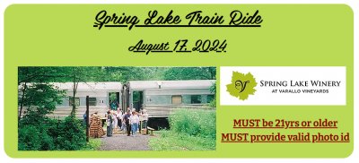 Spring Lake Winery Train Ride