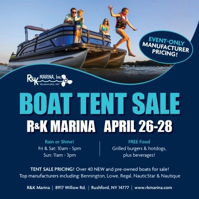 R&K Marina Boat Tent Sale at R&K Marina — Apr 26, 2024