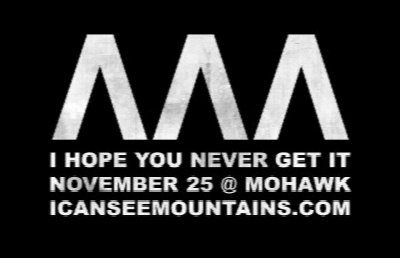 I Can See Mountains at 47 East Mohawk Street Buffalo NY — Nov 25, 2011