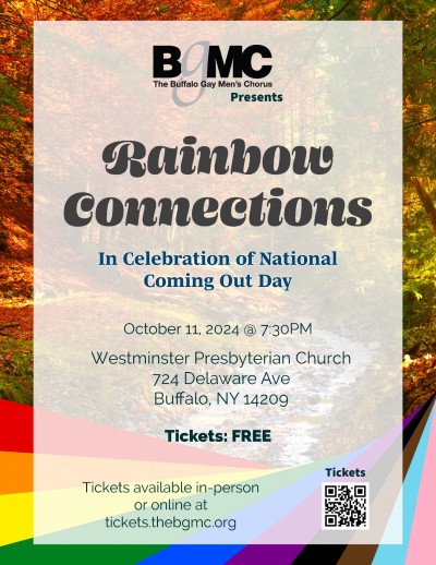 Rainbow Connections - Join us for a concert in honor of National Coming Out Day!