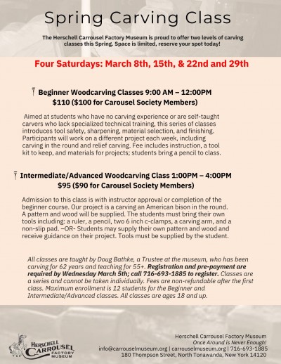 Beginner Carving Classes