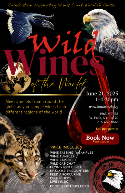 Wild Wines of the World at Hawk Creek Wildlife