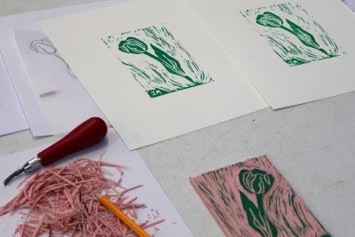 Spring Linocut Workshop