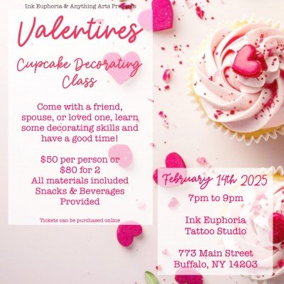 Valentine's Cupcake Decorating Night