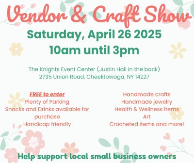 Spring vendor and craft show!