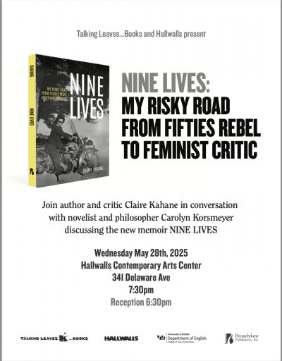 Claire Kahane Book Launch, "Nine Lives"