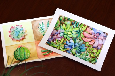 Watercolor Succulents | Art Workshop at the Botanical Gardens