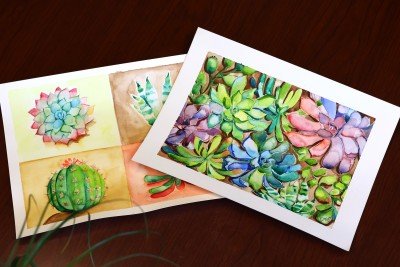 Watercolor Succulents | Art Workshop at the Botanical Gardens