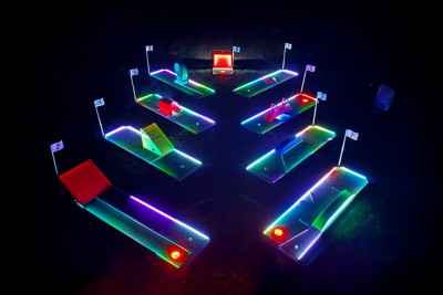 Mini Glow Golf at the Botanical Gardens