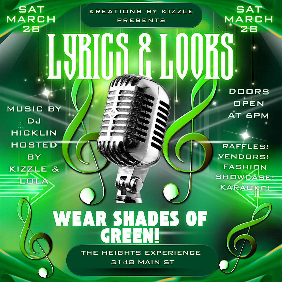LYRICS & LOOKS! SHADES OF GREEN!