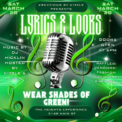LYRICS & LOOKS! SHADES OF GREEN!