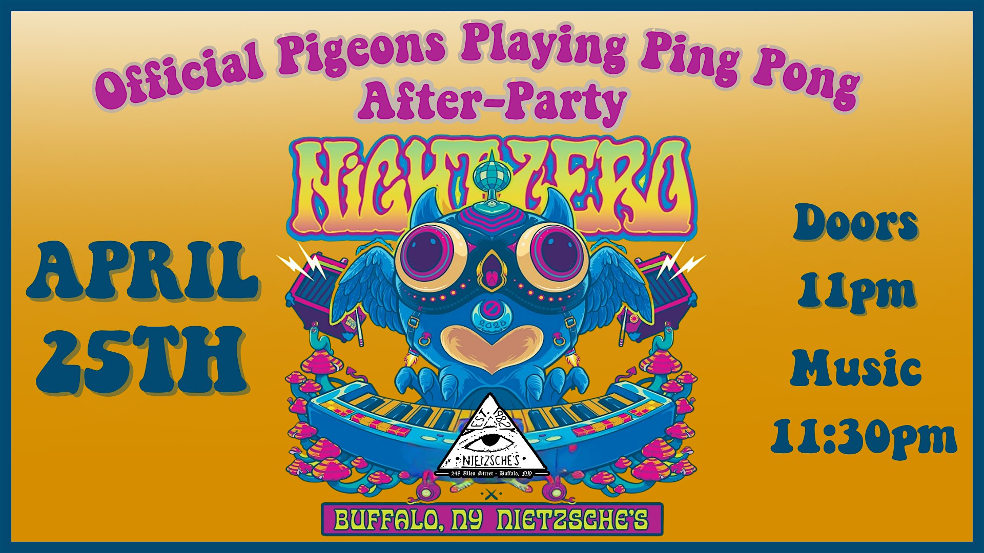 Px5: Post-Pigeons Playing Ping Pong w Night Zero @ Nietzsche's