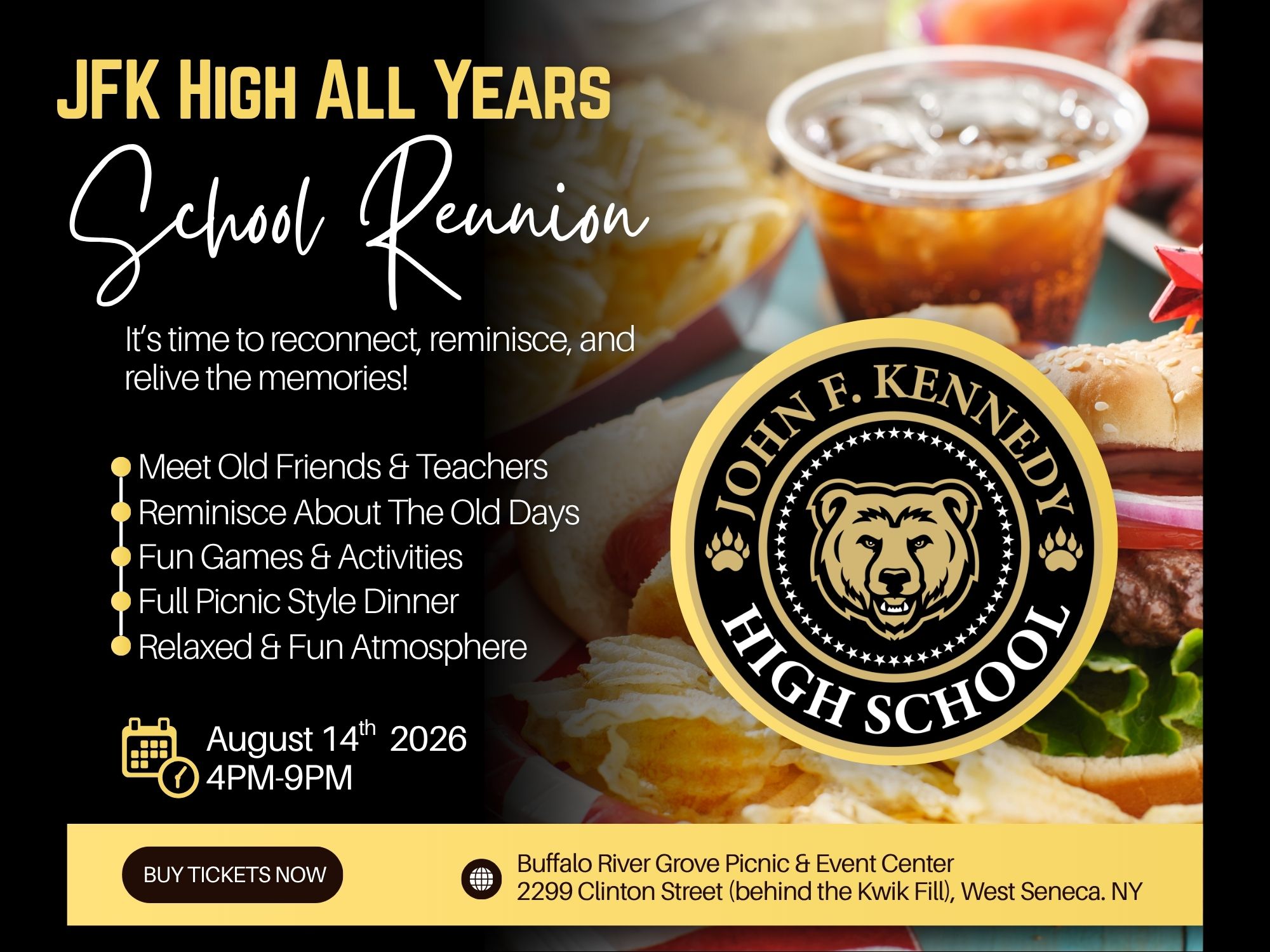 Join us for the J.F.K. All Years High School Reunion