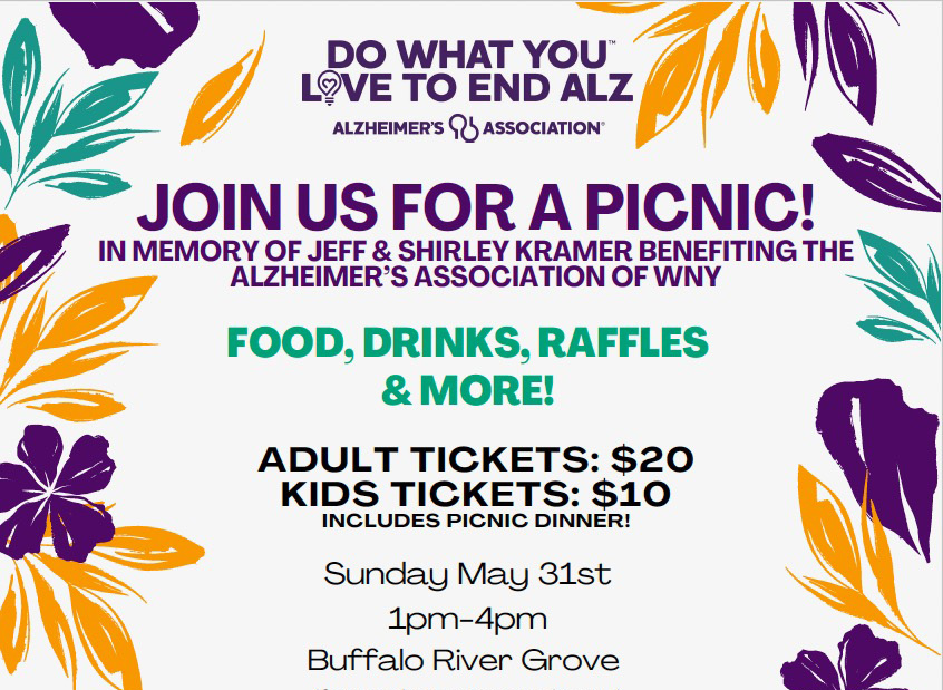 Join us for a Picnic! Benefiting the Alzheimer's Association of WNY