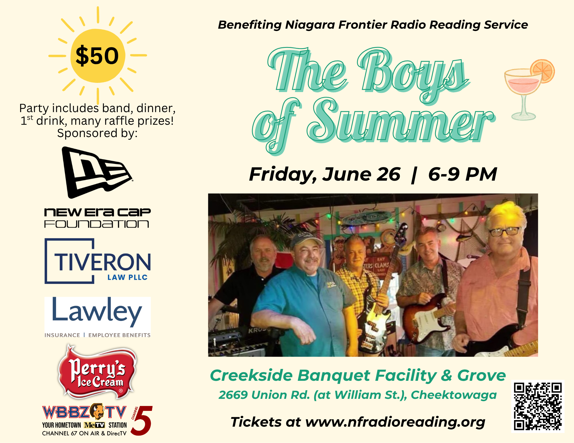 Summer Bash Benefiting Niagara Frontier Radio Reading Service