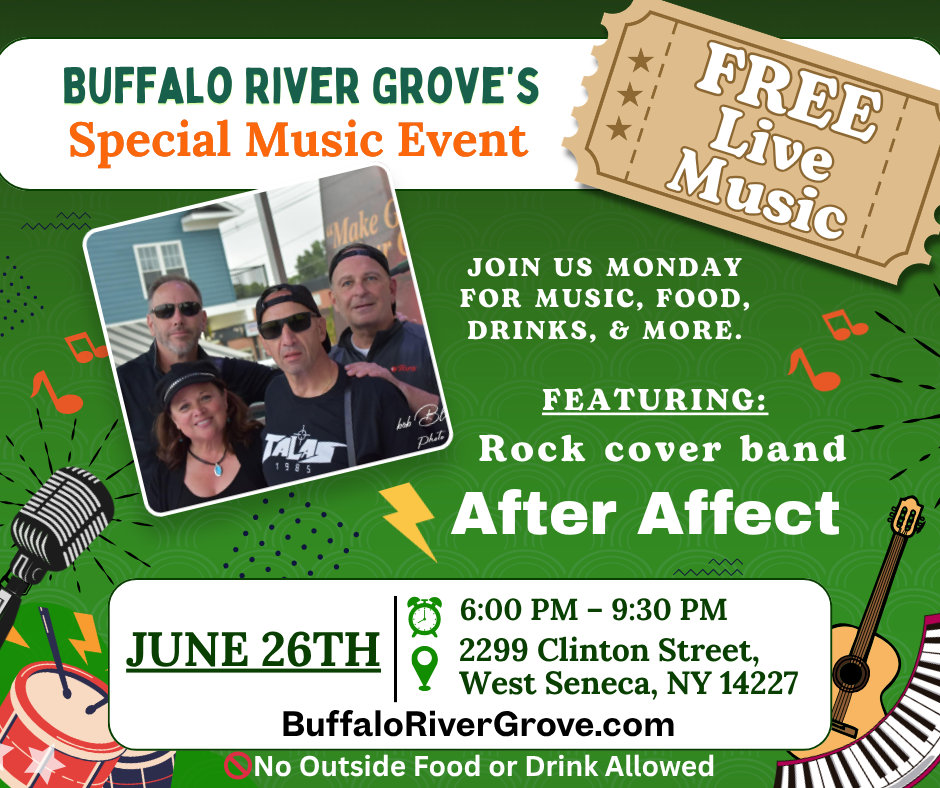 FREE Live Music at the Buffalo River Grove Picnic & Event Center