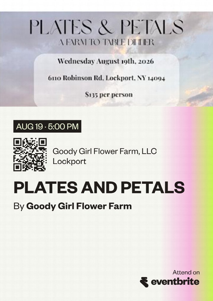 Plates and Petals, a Farm to Table Dinner.