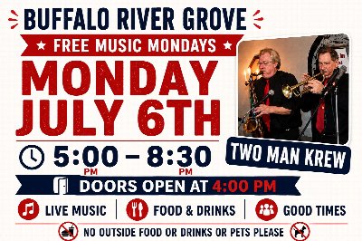 FREE Live Music at the Buffalo River Grove Picnic & Event Center