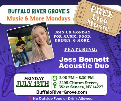 FREE Live Music at the Buffalo River Grove Picnic & Event Center