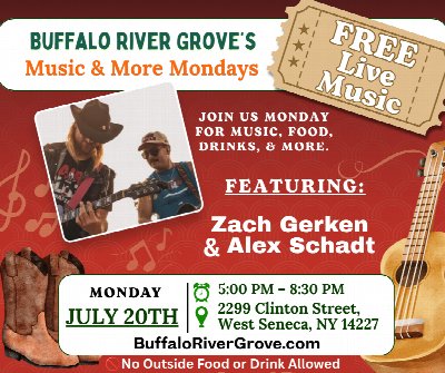 FREE Live Music at the Buffalo River Grove Picnic & Event Center