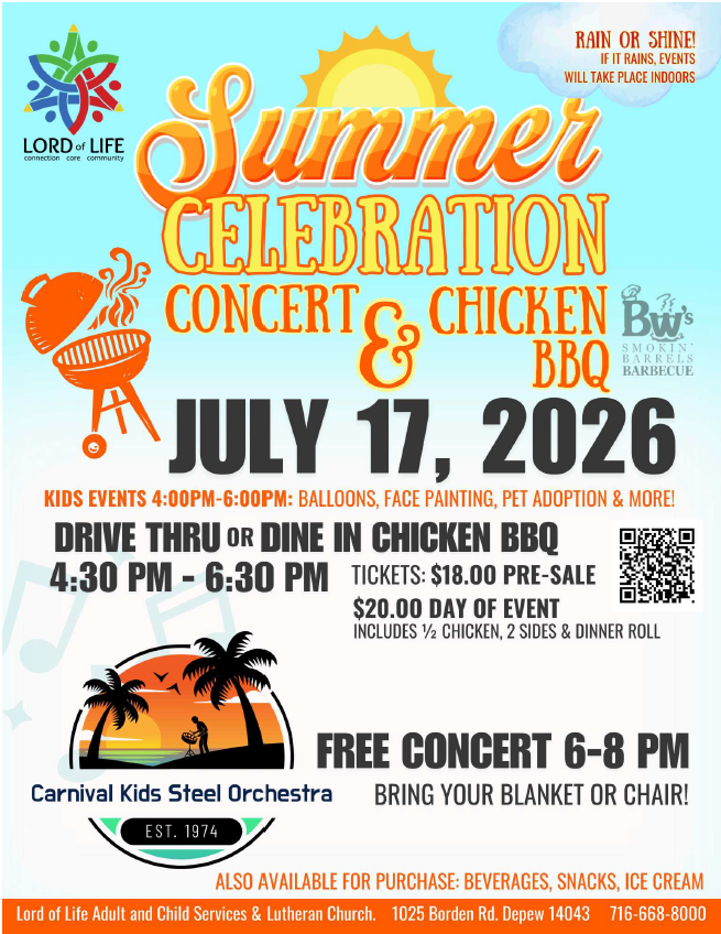 Summer Celebration: Chicken BBQ and Concert