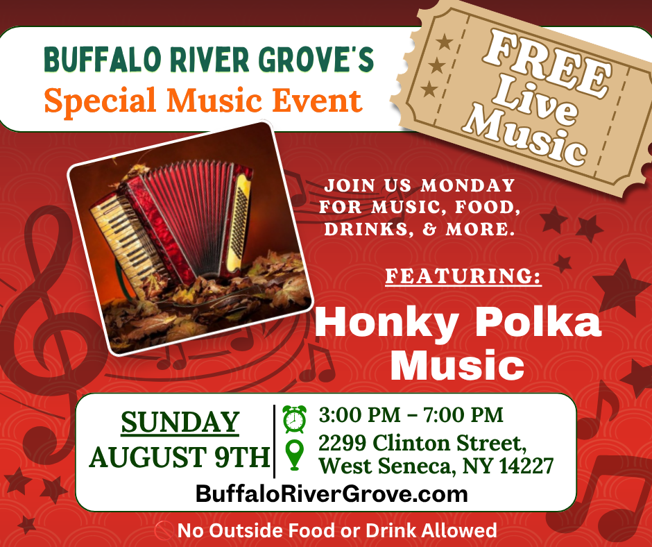 Live Honky Polka Music at the Buffalo River Grove!