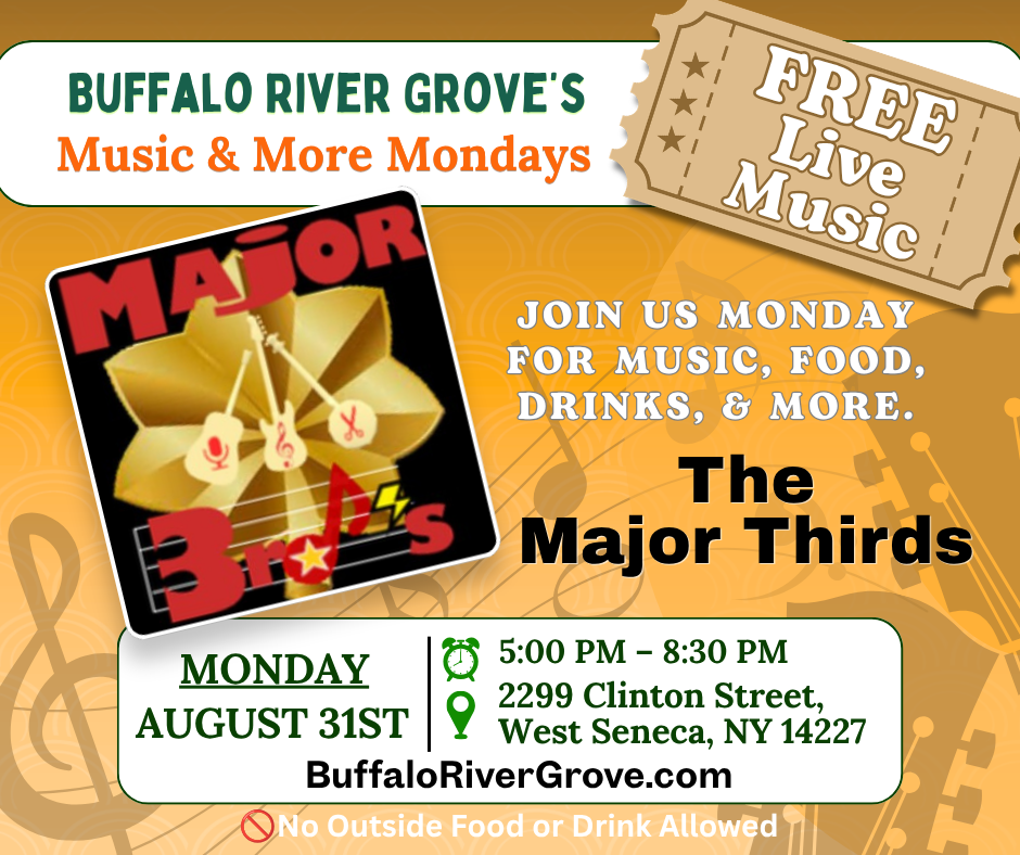 Live Music by The Major Thirds at the Buffalo River Grove!