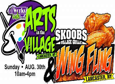 Arts in the Village & Skoob's Wing Fling at ARTS in the VILLAGE — Aug 30, 2026
