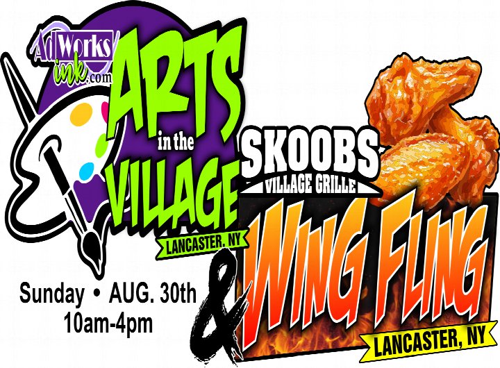 Arts in the Village & Skoob's Wing Fling